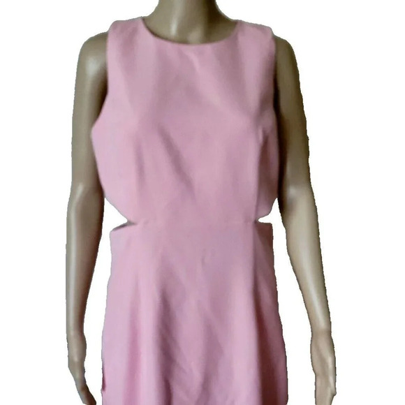 Bardot Lori Midi cut out Dress Vint Pink size 10 - Picture 5 of 9
